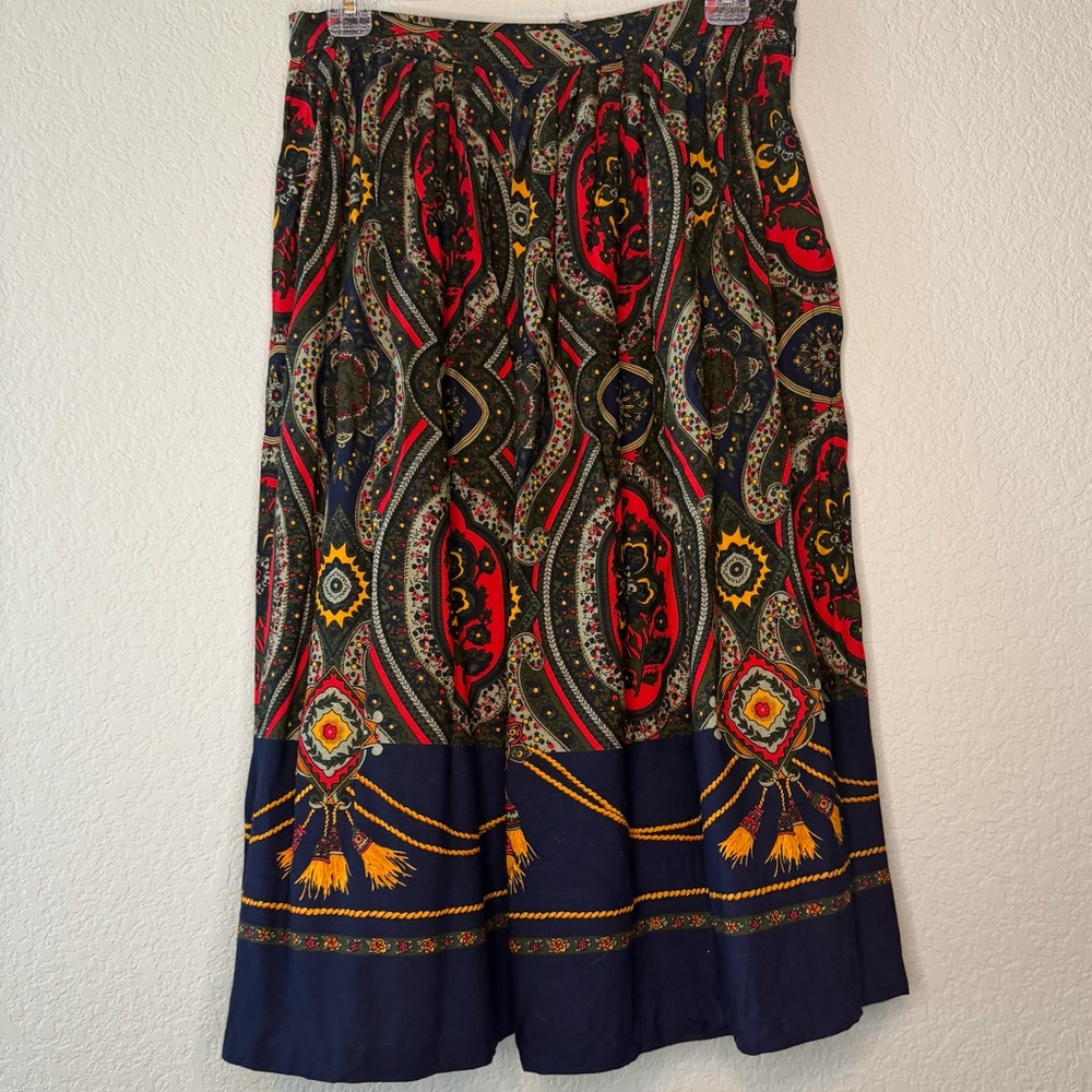 Vintage Russ Co Navy Skirt. Made in USA!